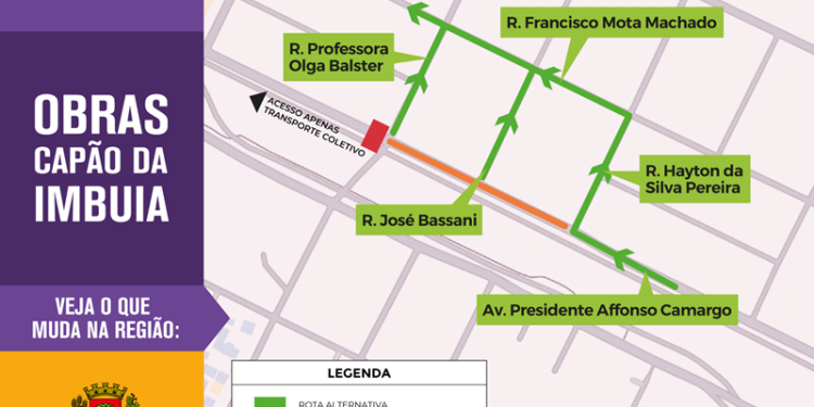 Ruas do Capão da Imbuia terão alterações no trânsito para início da construção do novo terminal