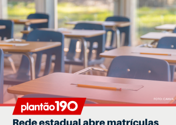 Rede estadual abre matrículas presenciais para estudantes que perderam o prazo regular