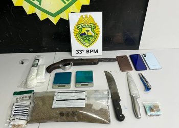 Indivíduo é preso por tráfico de drogas e posse ilegal de arma no Centro de Curitiba