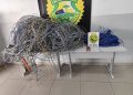 Homem é preso com 137 quilos de fios de cobre furtados no Centro de Curitiba