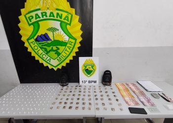 ROTAM do 13º BPM apreende drogas e materiais do tráfico na Cidade Industrial de Curitiba