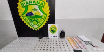 ROTAM do 13º BPM apreende drogas e materiais do tráfico na Cidade Industrial de Curitiba
