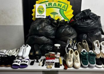 RONE recupera produtos de furto e apreende drogas e munição no bairro Cajuru