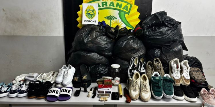RONE recupera produtos de furto e apreende drogas e munição no bairro Cajuru