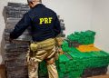 PRF apreende mais de uma tonelada de drogas após fuga de veículos na BR-376