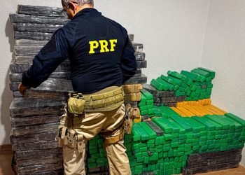 PRF apreende mais de uma tonelada de drogas após fuga de veículos na BR-376