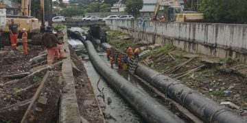 Obra de controle de cheias do Rio Pinheirinho segue em andamento, apesar de vandalismo