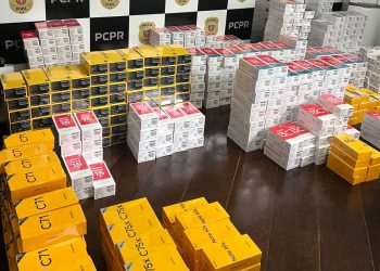PCPR apreende 1,6 mil celulares sem procedência avaliados em R$ 3 milhões em Curitiba