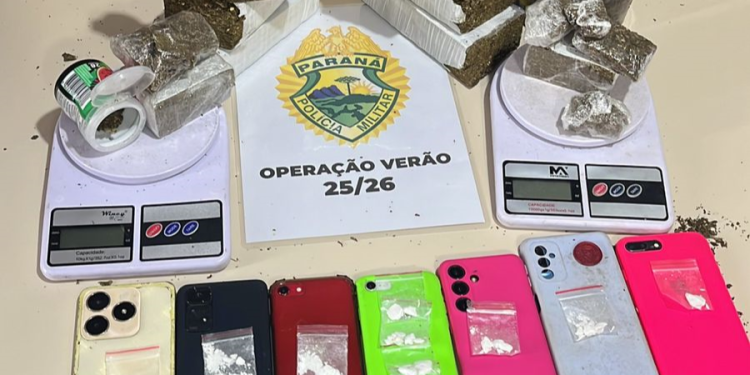 PMPR desarticula ponto de tráfico de drogas em Pontal do Paraná