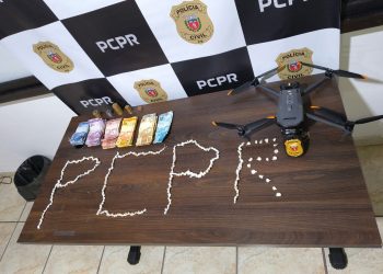 PCPR utiliza drone e prende homem em flagrante por tráfico de drogas em Guaratuba