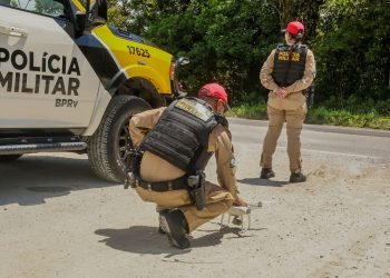 PMPR intensifica fiscalização com drones nas rodovias de acesso ao Litoral