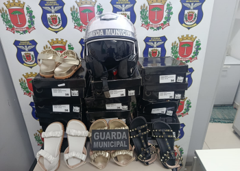 Guarda Municipal recupera 15 pares de calçados furtados de loja no Centro