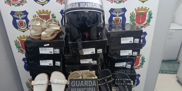Guarda Municipal recupera 15 pares de calçados furtados de loja no Centro