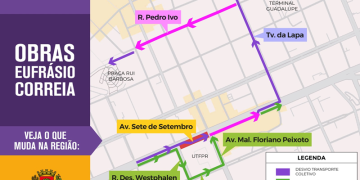 Trânsito terá mudanças para a requalificação da Praça Eufrásio Correia