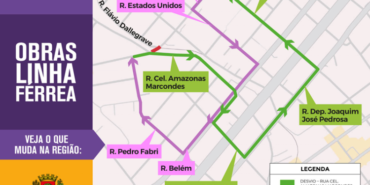 Atenção, motoristas! Passagens em nível no Ahú e Boa Vista terão bloqueios para manutenção de linha férrea