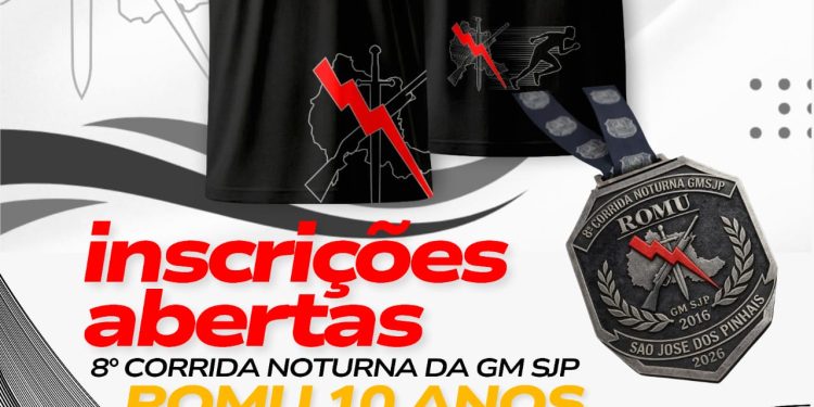 Inscrições abertas para a 8ª Corrida Noturna da Guarda Municipal de São José dos Pinhais