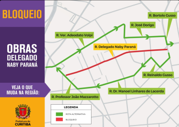Rua Delegado Naby Paraná será interditada para obras do Novo Inter 2