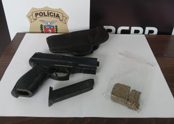 PCPR apreende simulacro de arma utilizado em crime de violência doméstica em Fazenda Rio Grande