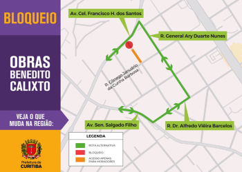 Ruas do bairro Uberaba terão bloqueios para obras a partir desta segunda-feira