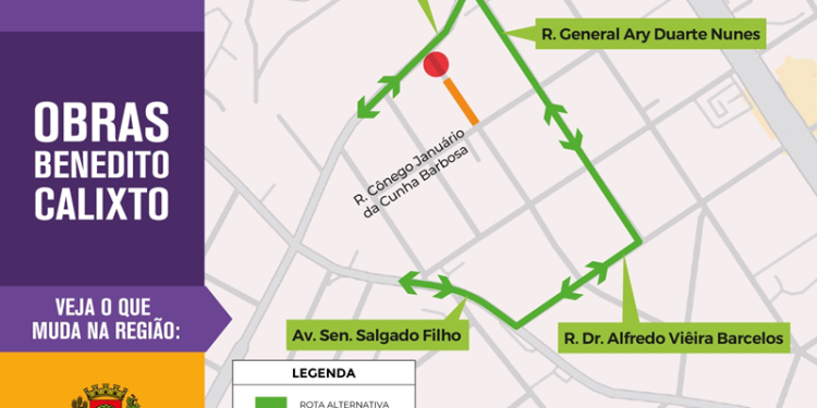 Ruas do bairro Uberaba terão bloqueios para obras a partir desta segunda-feira