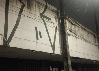 Homem é preso em flagrante por pichação no Centro de Curitiba