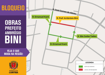 Rua no Capão Raso vai ganhar nova infraestrutura: obras exigem bloqueio total