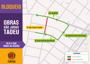 Obras do Inter 2 mudam sentido de ruas no Capão Raso a partir desta quinta