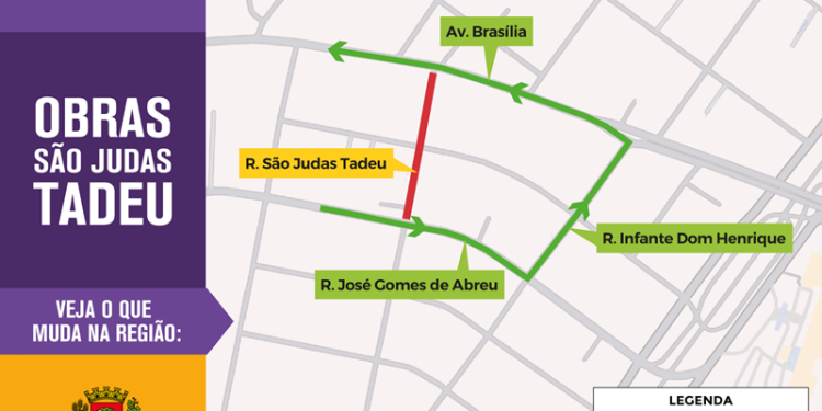 Obras do Inter 2 mudam sentido de ruas no Capão Raso a partir desta quinta