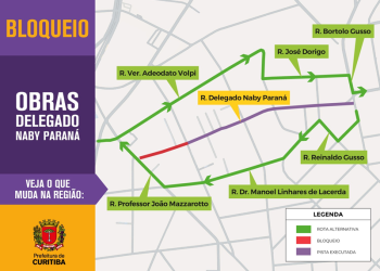 Rua Delegado Naby Paraná será interditada para obras do Novo Inter 2