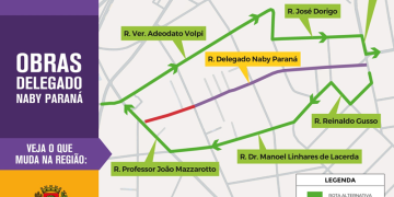 Rua Delegado Naby Paraná será interditada para obras do Novo Inter 2