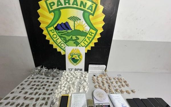 Polícia Militar do Paraná prende homem por tráfico de drogas no bairro Ganchinho, em Curitiba