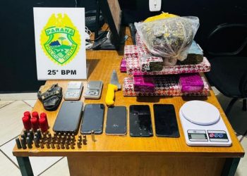 Polícia Militar do Paraná apreende mais de 7 kg de maconha, munições e constata maus-tratos a animais em Umuarama