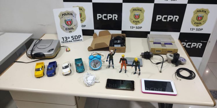 PCPR recupera itens furtados e identifica suspeitos em Teixeira Soares