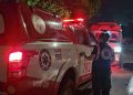 Indivíduo é socorrido em estado grave após sofrer descarga elétrica durante furto de fiação