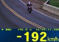 Motociclista é flagrado a 192 km/h na BR-277