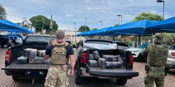 BPFRON e Polícia Federal apreendem mais de 500 kg de maconha