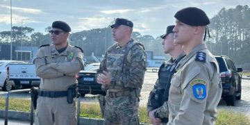 Comandante-geral da Polícia Militar visita nova sede do BOPE em fase final de construção na Região Metropolitana de Curitiba