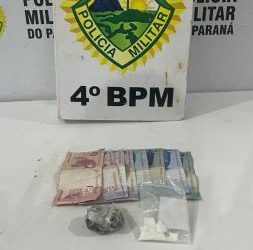 Polícia Militar do Paraná prende dois homens por tráfico de drogas qualificado em Maringá