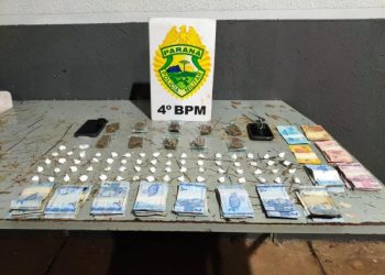 PMPR prende casal por tráfico de drogas no bairro Parque das Laranjeiras, em Maringá