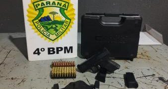 Polícia Militar do Paraná prende homem armado após denúncia em Maringá