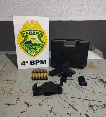Polícia Militar do Paraná prende homem armado após denúncia em Maringá