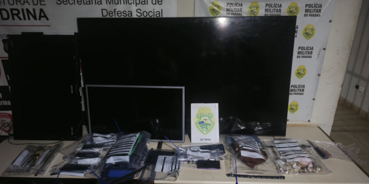 PMPR prende dois suspeitos e recupera objetos furtados em Londrina