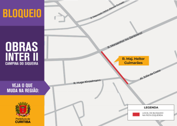 Trânsito no Campina do Siqueira terá bloqueios para a retomada das obras do Novo Inter 2