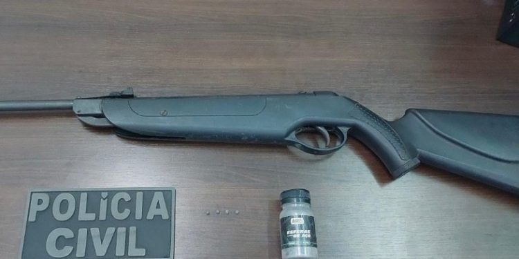 PCPR apreende arma de pressão e projéteis durante investigação de maus-tratos em Cornélio Procópio