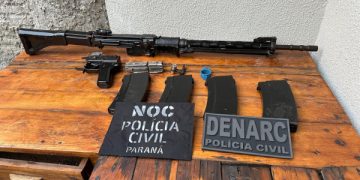 PCPR prende três pessoas e apreende fuzil durante operação contra o tráfico em Cascavel