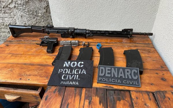 PCPR prende três pessoas e apreende fuzil durante operação contra o tráfico em Cascavel