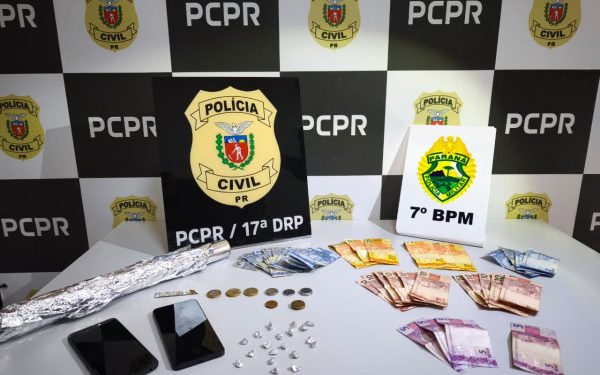 PCPR prende cinco pessoas durante ações contra o tráfico de drogas realizadas no Oeste