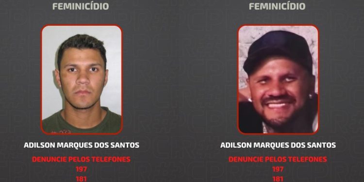 Delegacia da Mulher divulga foto de homem foragido por feminicídio em Curitiba