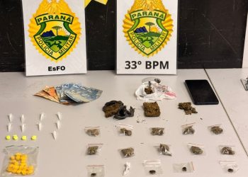 Homem é preso por tráfico com drogas variadas na Trajano Reis, em Curitiba