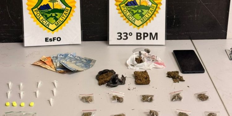 Homem é preso por tráfico com drogas variadas na Trajano Reis, em Curitiba